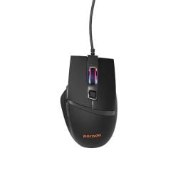 Porodo 6D Wired Gaming Mouse with Mousepad - Black