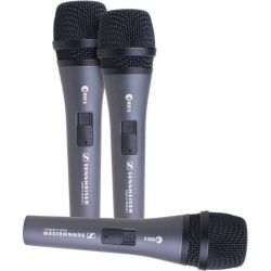 مجموعة ثلاث ميكروفونات Sennheiser E835 S مع مفتاح تشغيل / إيقاف من سينهايزر