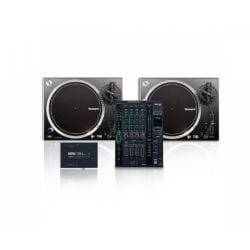 DJ Turntablist Ultimate Package Pro (Denon DJ X1800 Mixer + 2 x Numark NTX1000 Turntable + RANE DJ SL 4 Interface)