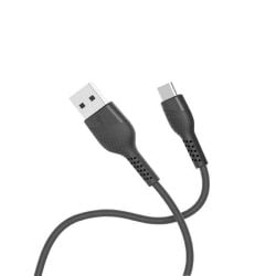 Porodo PVC Type-C Cable 1.2m - Black