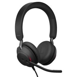 Jabra Evolve2 40 MS Wired USB-A Stereo Headphones - Black