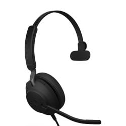 Jabra Evolve2 40 UC Wired USB-C Stereo Headphones - Black 