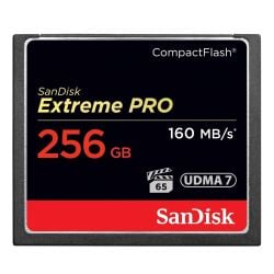 SanDisk Extreme Pro 256 GB 160 MB/s Compact Flash Memory Card 
