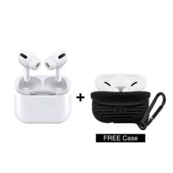 حزمة: سماعة داخل الأذن ملغية للضجيج ابل AirPods Pro + حافظة مقاومة للماء من Case-Mate - أسود