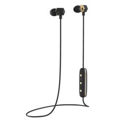 HAPPY PLUGS Ear Piece Wireless Earbuds Black & Gold