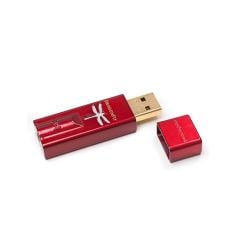 AudioQuest DragonFly Plug-in USB DAC + Headphone Amplifier - Red