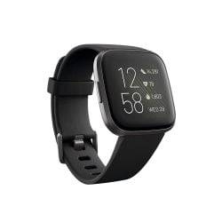 fitbit versa 2 smart watch black