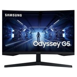 شاشة الألعاب المنحنية Samsung G5 Odyssey بتقنية FreeSync من سامسونج - 27 بوصة