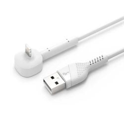 Porodo PVC Stand Lightning Cable 1.2m - White