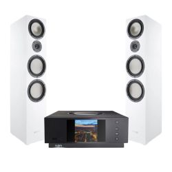 Naim Audio Uniti Atom HDMI Music Player Canton GLE 90 Loudspeakers - WHITE