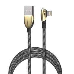 Porodo Zinc Alloy Gaming Lightning Cable 1.2m - Gold