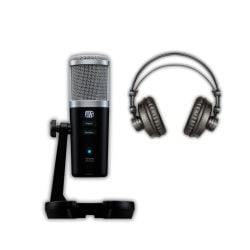 Presonus Bundle: HD7 MKII Professional Monitoring Headphones + Revelator Condensor USB Microphone
