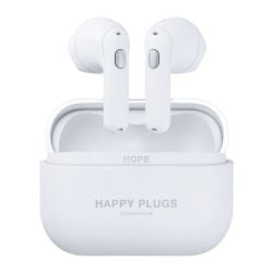 HAPPY PLUGS Hope Wireless Headphones - White Marble 