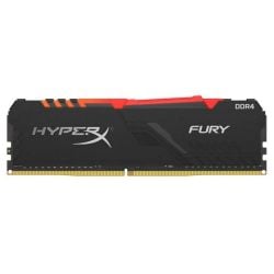 رامات HyperX Fury DIMM DDR4 CL16 سرعة 3200 ميجاهرتز بإضاءة RGB من هايبر اكس - 16 جيجابايت - أسود