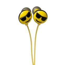 jam audio Jamoji Too Cool In-Ear Yellow Headphones