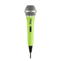 IK Multimedia iRig Voice (Green) Handheld Vocal Microphone designed for use with iOS and Android devices