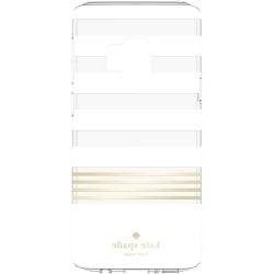 Kate Spade NY Protective Case for samsung S9 Plus - White/Gold/Clear