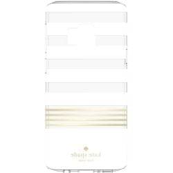 Kate Spade NY Protective Case for samsung S9 Plus - White/Gold/Clear