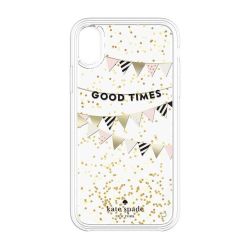  Kate Spade Liquid Glitter Stars Case for Apple iPhone X - Silver