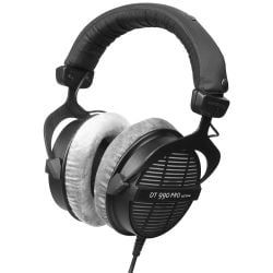 سماعات بايرديناميك DT990 على الأذنين بمقاومة ٢٥٠ أوم للاستوديوهات الاحترافية