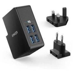 Anker PowerPort 4 Lite USB Wall Charger - Black