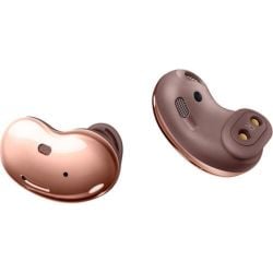 سماعات Samsung Galaxy Buds Live اللاسلكية بالكامل والملغية للضجيج من سامسونج - برونز ميستيك