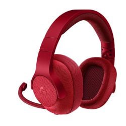 سماعة ألعاب Logitech G433 السلكية الداعمة للصوت المحيطي 7.1 من لوجيتك – حمراء