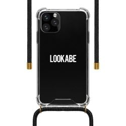 Lookabe Necklace Clear Case with Cord for iPhone 11 Pro Max - Black