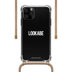 Lookabe Necklace Clear Case with Cord for iPhone 11 Pro Max - Nude