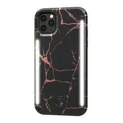 Lumee Duo Phone Case for iPhone 11 Pro Max - Black Glitter