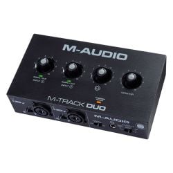 واجهة صوتية M-Audio M-Track Duo USB ثنائية القناة مع مدخلين كومبو من ام اوديو