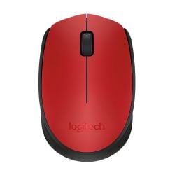 Logitech M171 Wireless Mouse for Windows, Mac and Chrome - Red