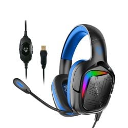 Vertux Miami 7.1 Surround Sound Gaming Headphone with Mic  & USB Connectivity - Blue