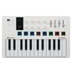 Arturia MiniLab MKIII Hybrid Keyboard Controller - White 