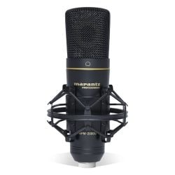 Marantz Professional MPM-2000U Studio Condenser USB Microphone with Shock Mount, USB Cable & Carry Case