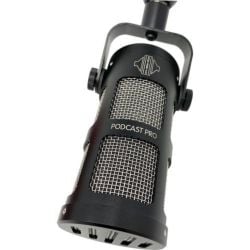 Sontronics Podcast Pro Supercardioid Dynamic Broadcast Microphone - Black