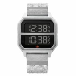 Adidas Men's Archive R2 Z16 3199-00 Silver Silicone Quartz Fashion Watch