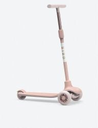 Birdie Kids Scooter - Foldable Kid Scooter, Aircraft Grade Aluminum Handle bar, Adjustable height, Portable Compact Stylish Trendy, 3-wheels design, Stomp brake system - Rose
