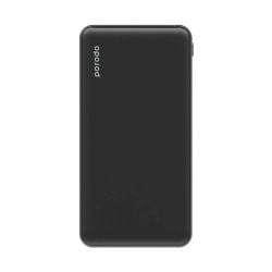 Porodo Super Slim Fashion Series PD Power Bank 10000mAh 18W - Black