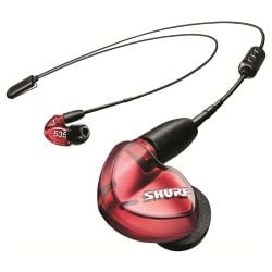 سماعات شور Shure SE535 اللاسلكية العازلة للصوت مع بلوتوث 5.0 - احمر