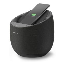 مكبر الصوت الذكي BELKIN SoundForm Elite Hi-Fi + شاحن لاسلكي 10 وات من بيلكن - أسود