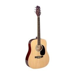 Stagg Natural Dreadnought Acoustic Guitar with Basswood Top