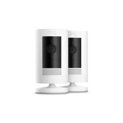 Ring Stick Up Cam Battery- 2 Pack HB - White