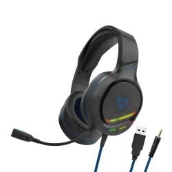 Vertux Tokyo Noise Isolating Wired Gaming Headset blue