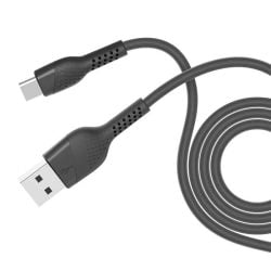 Porodo PVC Type-C Cable 2.4m - Black