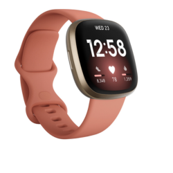 Fitbit Versa 3 Pink Clay/Soft Gold Aluminum Smart Watch