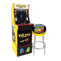 Arcade Pac-man with Light-up Marquee, stool 7652 and Riser