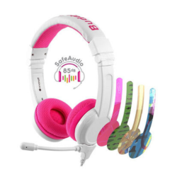 BuddyPhones - School Plus Kids Headphones - Pink