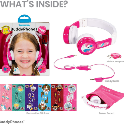 BuddyPhones - InFlight Headphones Pink