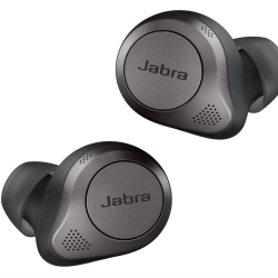 Jabra Elite 85t True Wireless Earbuds - Advanced Active Noise Cancellation - Titanium Black